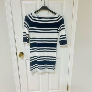 Lilly Pulitzer dress navy and white stripe dress XS